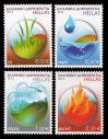 #GRC201308 - Greece 2013 Earth - Water - Air  - Fire - the Four Elements 4v Stamps MNH   4.99 US$ - Click here to view the large size image.