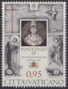 #VAT201610 - The 800th Anniversary of the Death of Pope Innocent Iii 1160-1216 1v MNH 2016   1.50 US$ - Click here to view the large size image.