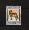 #POL197702 - Poland 1977 Animals on the Edge of Extinction - 1.00 (Zł) Wolf Stamps Used   0.24 US$ - Click here to view the large size image.
