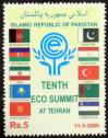 #PAK200901 - Pakistan 2009 10th Eco Summit At Tehran Iran 1v Stamps MNH - Flags   0.45 US$ - Click here to view the large size image.