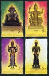 #THA200911 - Thailand 2009 Hindu God 4v Stamps MNH Embossed Religions   1.40 US$ - Click here to view the large size image.