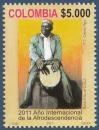 #COL201113 - Colombia 2011 International Year For People of African Desent 1v Stamps MNH   2.99 US$ - Click here to view the large size image.